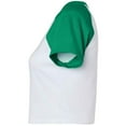 thumbnail image 3 of Bella + Canvas Womens Micro-Rib Raglan Crop Top, 3 of 3