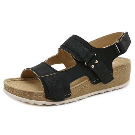 

Women s Wedge Sandals Platform Summer Casual Beach Shoes