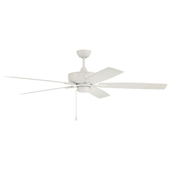 OS60W5-Craftmade Lighting-Outdoor Super Pro - 5 Blade Ceiling Fan In Classic Style-60 Inche Wide-White Finish