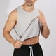thumbnail image 4 of pstuiky Hombres Tanque, Blusa deportiva sin mangas con cuello redondo y estampado liso informal para hombre Chaleco para hombre l, 4 of 7