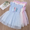 thumbnail image 2 of Vestido de verano para niña, traje de Frozen, princesa Elsa, brillantes vestidos para fiesta de cumpleaños, ropa para niños, atuendo de manga Fying, vestidos lindos, 2 of 5