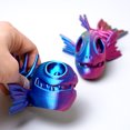 thumbnail image 5 of 2pcs 3D Printed Skeleton fish,Flexible Joint Animal lacertid Figurines,Realistic Eyes, Home Office Decor,Fidget Toy for Adults Teens Boy Festival Gifts, 5 of 9