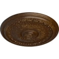 thumbnail image 3 of Ekena Millwork 27"OD x 2 1/2"P Brunswick Ceiling Medallion (Fits Canopies up to 4 1/2"), Hand-Painted Root Beer Crackle, 3 of 5