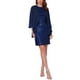 thumbnail image 1 of INSPIRE CHIC Conjuntos de Vestido de Dos Piezas para Mujeres Invitadas de Boda 2 Piezas Vestidos de Lentejuelas y Cárdigans Abiertos XL Azul Marino, 1 of 6