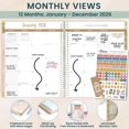 thumbnail image 4 of bloom daily planners Hardcover 2026 Planner, 8.5" x 11", Weekly & Monthly Dated Agenda Organizer with Stickers, Ocean Oasis, 4 of 22