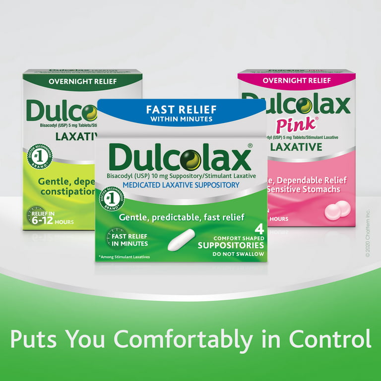 Dulcolax Laxative, 10 mg, Comfort Shaped Suppositories - 16ea -  Medshopexpress
