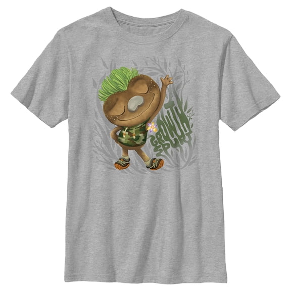 Boy's Elemental Clod Growth Spurt  Graphic Tee Athletic Heather Large
