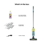 Shark VACMOP Reveal Cordless Hard Floor Cleaner, Vacuum and Spray Mop, 4 Disposable Pads, 12oz Pet Multi-surface Cleaning Solution, VM401
