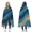 Blue Marble Gold, variant on Wearable Blanket,Blue Marble Gold Wave Pattern Hooded Wearable Flannel Blanket for Adults & Teens,Winter Poncho Shawl Wrap Cape Cozy Anti-Pill,50"x60"