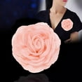 thumbnail image 2 of Fashion Fabric Camellia Flower Brooches For Women Clothing Jewelry Party Accessories, 2 of 9
