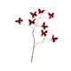 thumbnail image 4 of Arreglo floral con ramas de mariposas artificiales, decoración con tallos de ramas simuladas Rojo, 4 of 9