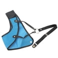thumbnail image 3 of Protector de pecho de tiro con arco, equipo de protección de pecho de caza ajustable, azul, lado izquierdo para jóvenes y adultos L, 3 of 12