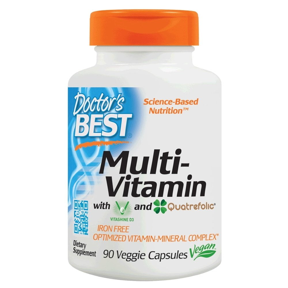 Doctor's Best MultiVitamin with Vitashine D3 and Quatrefolic, 90