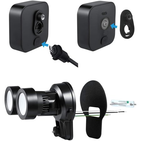 Wasserstein - Floodlight with Charger for Blink Outdoor Camera - Black