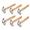 6 Pack, variant on 7 Pack Claw Hammer With Wooden Handle, 17.6 Oz Forged Steel, For Carpentry & Demolition