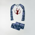 thumbnail image 1 of Christmas Deals Parent-child Warm Christmas Set Printed Home Wear Pajamas Two-piece Dad Set, 1 of 8