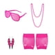 thumbnail image 1 of Billuyoard 1 Juego de disfraces de los años 80, accesorios cómodos para Cosplay, ropa de propósito especial, accesorio de fiesta, regalos de Kits de decoración para fiestas style2 rosa roja, 1 of 6