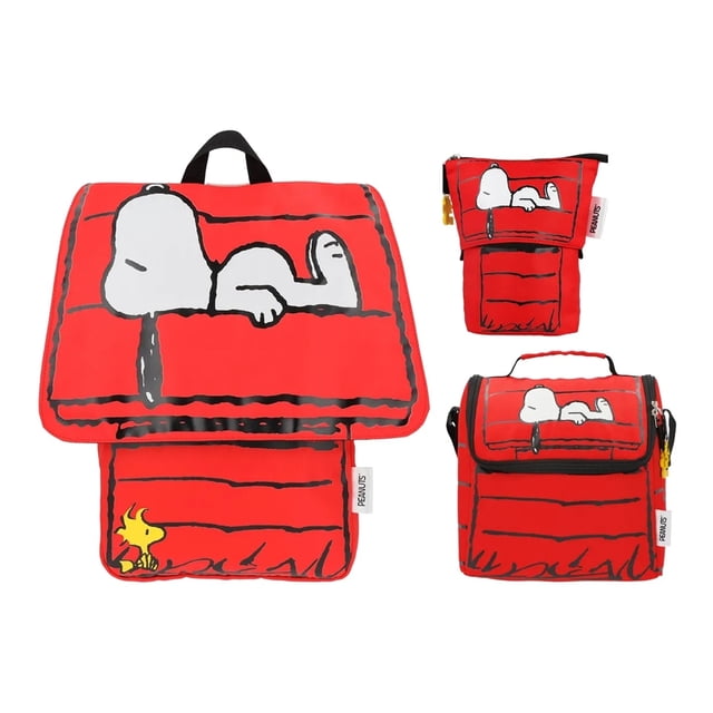 Set Mochila Porta Laptop Lonchera y Lapicera Snoopy Yadatex