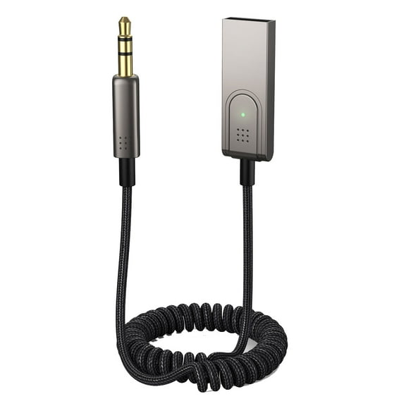 MMOBIEL Bluetooth AUX Adapter USB to 3.5mm Receiver with Mic
