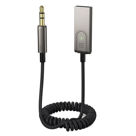 MMOBIEL Bluetooth AUX Adapter USB to 3.5mm Receiver with Mic