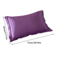 thumbnail image 3 of Oliegs Heated Blanket Solid Color Faux Silk Pillowcase Silk No Zipper Envelope Pillow Pillow Cover Chocolate, 3 of 5