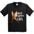 thumbnail image 3 of Inktastic West Virginia Girl Butterfly Youth T-Shirt, 3 of 5