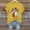 A302 Yellow, variant on Women's Halloween Graphic Tees Funny Ghost Witch Hat T-Shirts Short Sleeve Crewneck Pumpkin Coffee Print Fall Casual Holiday Party Tops Cute Novelty Shirts
