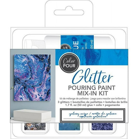 American Crafts Color Pour Glitter Mix-In Kit 4/Pkg-Galaxy Surge