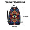 thumbnail image 2 of Naloa Vibrant Psychedelic Eye 2Pcs Anti-Kick Back Seat Cover Kick Mat, Car Seat Protector with 3 Storage Pockets, 2 of 8