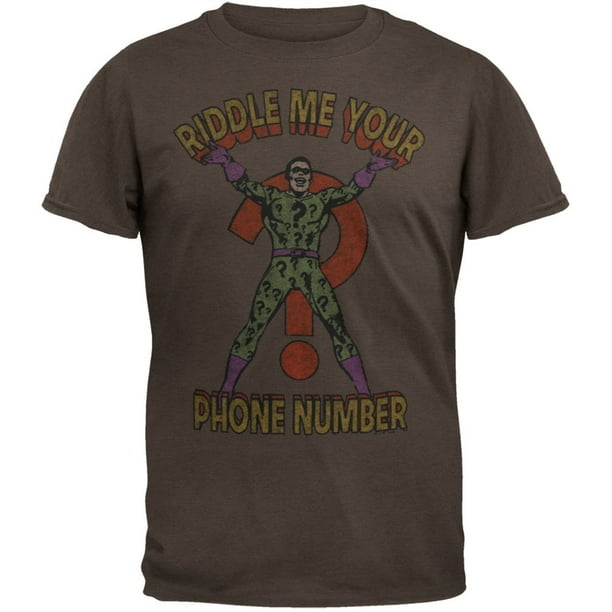 Batman Riddler Riddle Me Your Phone Number Soft T Shirt Walmart Com Walmart Com Batman Riddler Riddle Me Your Phone Number Soft T Shirt Walmart Com Walmart Com
