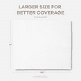 thumbnail image 5 of Comfy Cubs 100% Cotton Waffle Weave Blanket - Soft Lightweight Blankets (White, 108" X 90"), 5 of 7