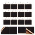 thumbnail image 3 of 12pcs Chalkboard Hanging Signs Wood Blackboard Plaque Double Side Message Boards, 3 of 7