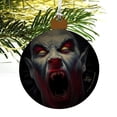 thumbnail image 4 of Creepy Scary Vampire Demon Awakening Wood Christmas Tree Holiday Ornament, 4 of 7