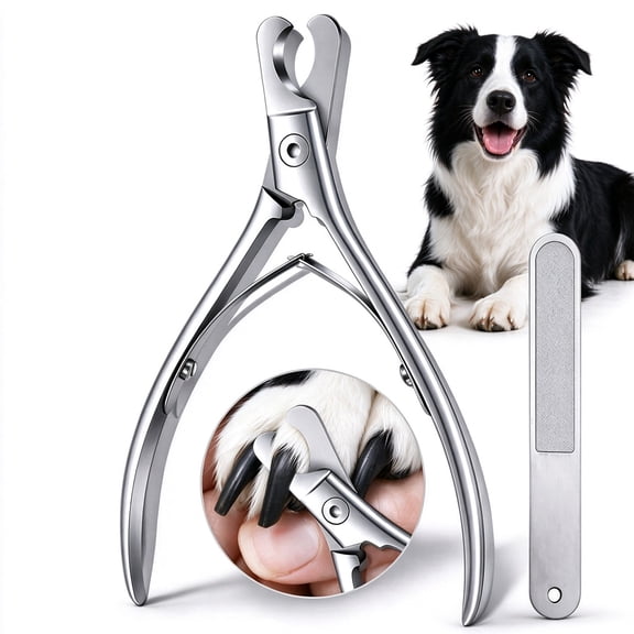 Dog Nail Clippers, Sharp Stainless Steel Pet Nail Trimmers with Non-Slip Handle for Dogs, Cats, Kittens, Mini Dogs & Rabbits