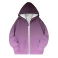 thumbnail image 3 of Krdevn Girls Hooded Jacket Zip Up Outerwear Casual Pullover Sweatshirt for Teen Youth Lightweight Spring Fall Coat,10-11 Years, 3 of 5