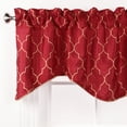 thumbnail image 2 of Hudson Embroidered Lined Curtain Valance with Cording, 2 of 2