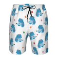 thumbnail image 3 of Salouo Cartoon Poodle Dog Pattern Swim Trunks for Men,Men's Hawaiian Bathing Suit Swimsuits Quick Dry Swimming Board Shorts Beach Shorts with Pockets-Large, 3 of 6