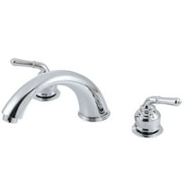 Kingston Brass KC361 Magellan Two-Handle Deck Mount Roman Tub Faucet, Polished Chrome