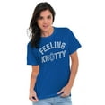 thumbnail image 4 of Feeling Knotty Naughty Rope Humor Plus Size Crewneck Graphic Tee Shirt Brisco Brands 4X, 4 of 5