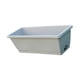 thumbnail image 3 of Maceta rectangular para flores, jardinera, contenedor para flores Gris, 3 of 8