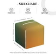 thumbnail image 3 of Kdxio Orange To Teal Gradient Print Tissue Box Cover,Square Decorative PU Leather Facial Paper Case Organizer Holder Dispenser for Bathroom,Night Stands,Desk,Car 5.2''X5.2''X5.2'', 3 of 6