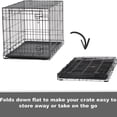 thumbnail image 2 of Pets 30-Inch New World Crate for Medium Breeds, 21-40 lbs, Double Door Folding Dog Crate, Leak-Proof Tray & Secure Latches, Portable, Durable & Easy to Assemble, 2 of 6