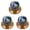 Amber knob - Earth, variant on LOOKSEVEN 3Pcs Guitar Reflector Knobs For LP SG - 3 Base Colors 8 Solar System Options-Amber knob - Mars