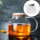 thumbnail image 1 of melotizhi Glass Teapot Stovetop Microwave Glass Tea Kettle With Lid And Removable Filter Spout Heatproof Borosilicate Glass Teapot For Loose Tea And Fruit Tea, 34 Ounces, 1 of 9