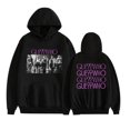 thumbnail image 1 of GUE Double Sided Pattern Hoodies For Unisex Vintage Pullovers,M,Black1, 1 of 4