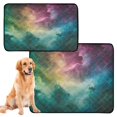 thumbnail image 2 of Qxltty Colorful Milky Way Cat litter Pads Pet Set of 3 Diaper Mats Center Anti-leakage Layer Absorbent Soft and Comfortable, 2 of 7
