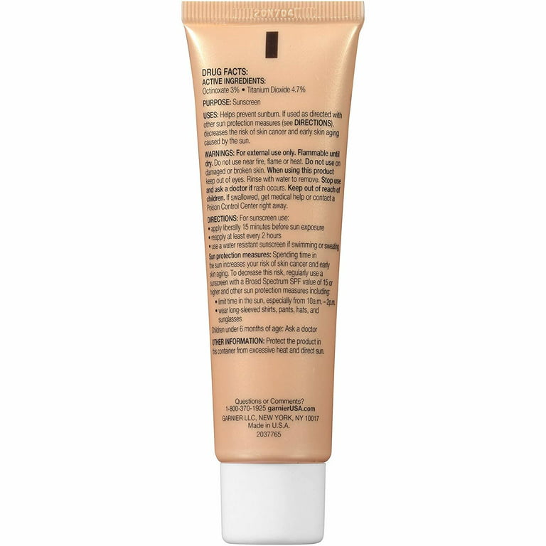 øverst Gods klart Garnier SkinActive BB Cream Oil-Free Face Moisturizer, Light/Medium, 2 fl  oz - Walmart.com