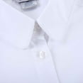 thumbnail image 3 of Bienzoe Girls School Uniform Cotton Long Sleeve Blouse Bowtie Pack White S, 3 of 12