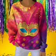 thumbnail image 2 of Aoiroe Women's Vintage T Shirt,Spring Clothes Pullover Shirts Boat Neck Long Sleeve Shirts for Women Long Sleeve Athletic Tops For Women Crew Neck Blouses Dressy Hot Pink XL, 2 of 6