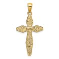 thumbnail image 4 of FB Jewels 14K Yellow Gold Crucifix 2D High Polish Pendant, 4 of 4